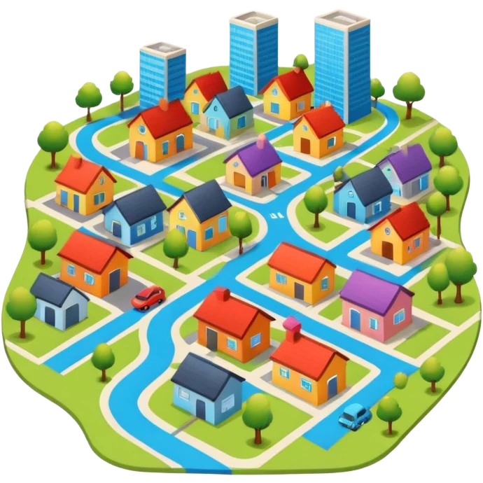 GPS map of neighborhood emoji