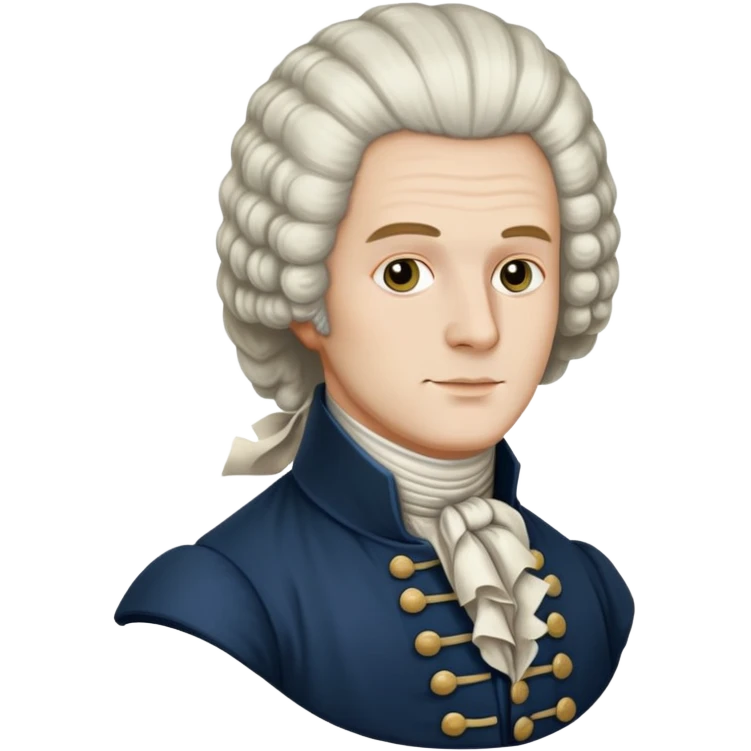 18th century colonial powdered wig emoji