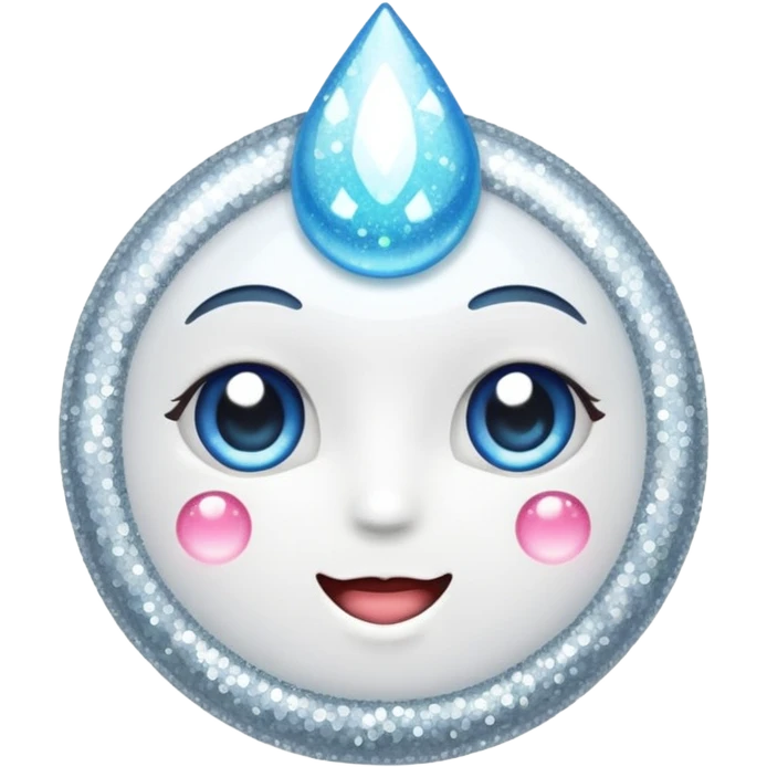 glitter white health emoji