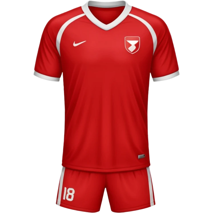 solid red soccer jersey emoji
