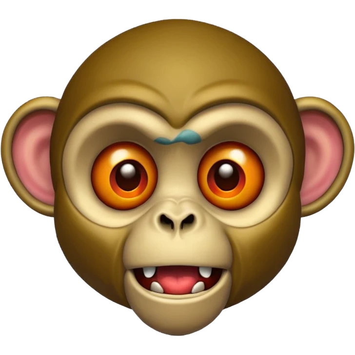 Zombie monkey face emoji