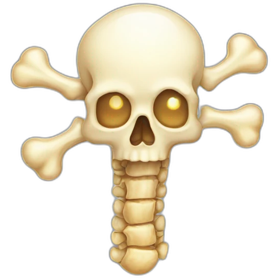sparkling bone emoji