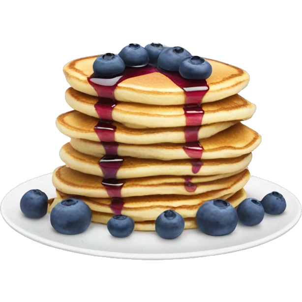 pancakes with blueberries  emoji
