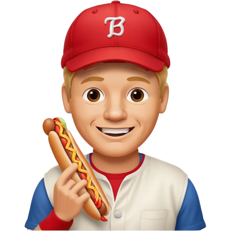 gordon ramsay hold a hotdog, happy smile emoji