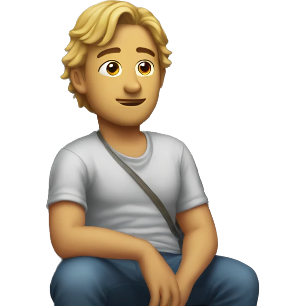 Tommy waiting for patty in his pickup emoji