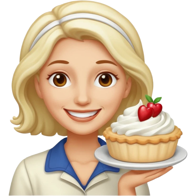 Woman pied in the face emoji