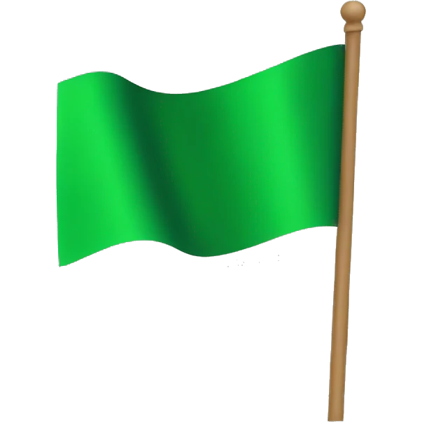 Green flag emoji