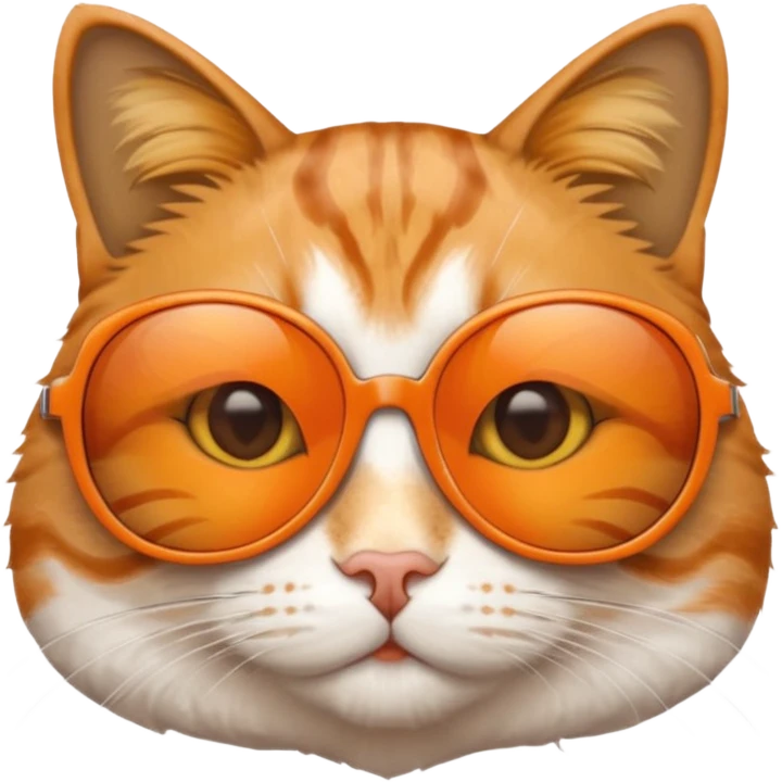Cat wearing sunglasses emoji