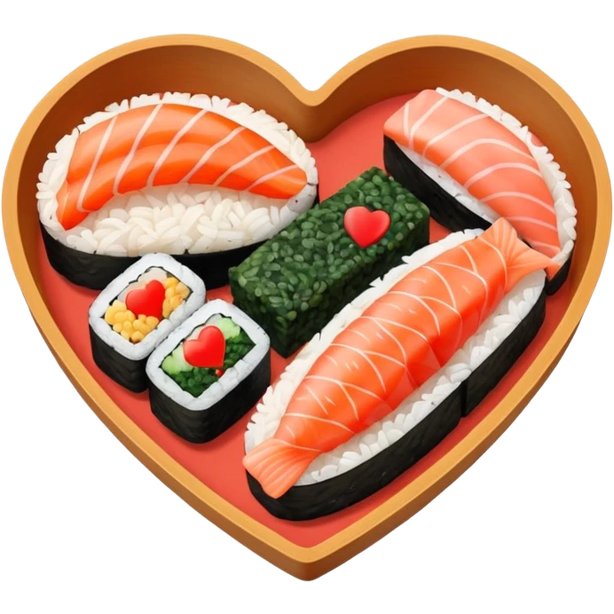 sushi heart emoji