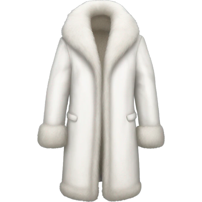 White Fur coat  emoji