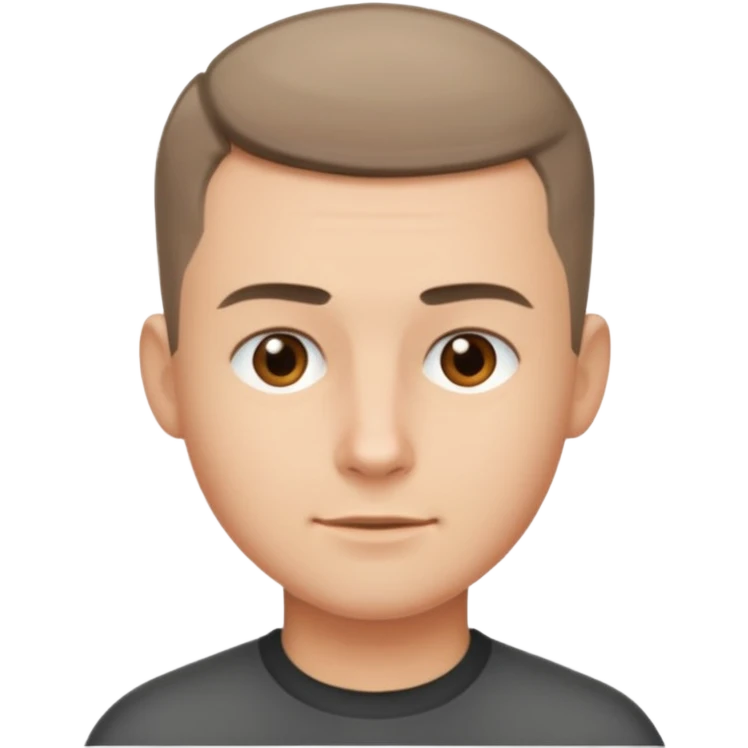 crew cut shorter hair emoji