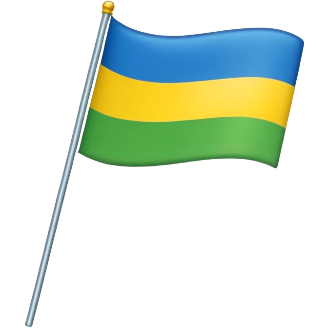 A flag green up/ mudim  yellow / down blue emoji