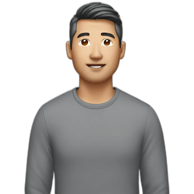 asian man with airpods emoji