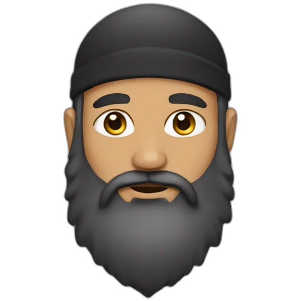 muslim with big beard emoji