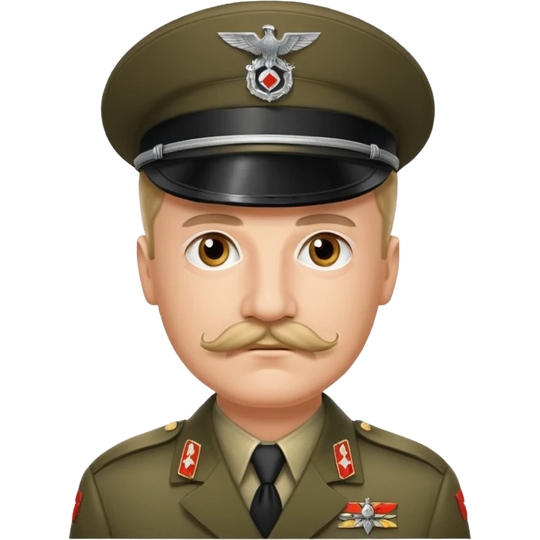 A MAN WITH MUSTACHE HEIL HITLER emoji