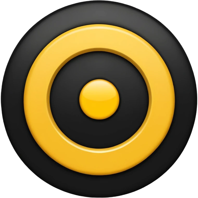 Le rond il est jaune foncé sans aucune forme de visage et mettez ensuite une étoile noire au milieu  emoji