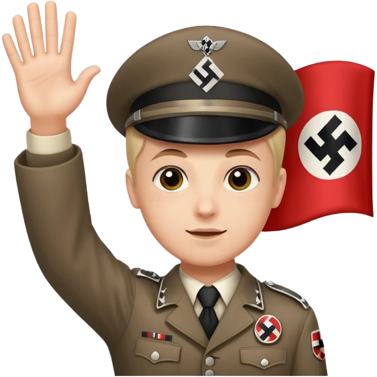 Creat emoji of nazi germany waving falg emoji