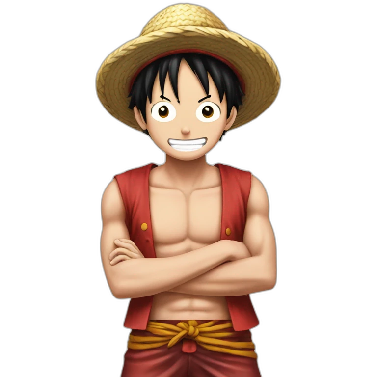 Luffy avec de la viande emoji