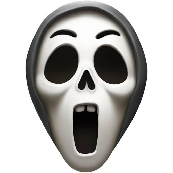 ghostface from scream movie emoji