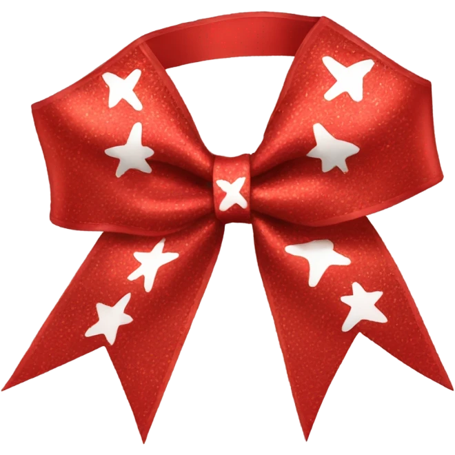 red cheer bow emoji