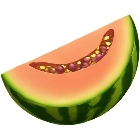 Melón con vino  emoji