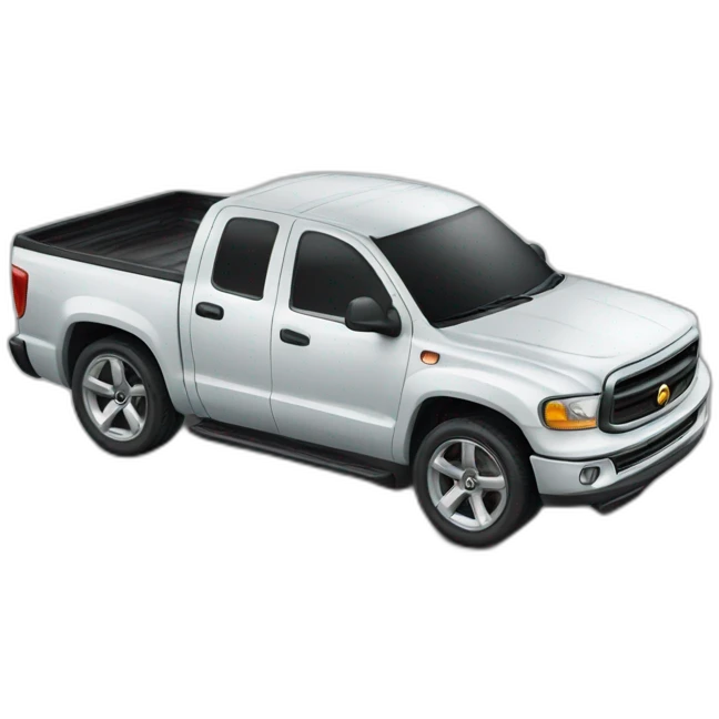 Tuned car truck emoji