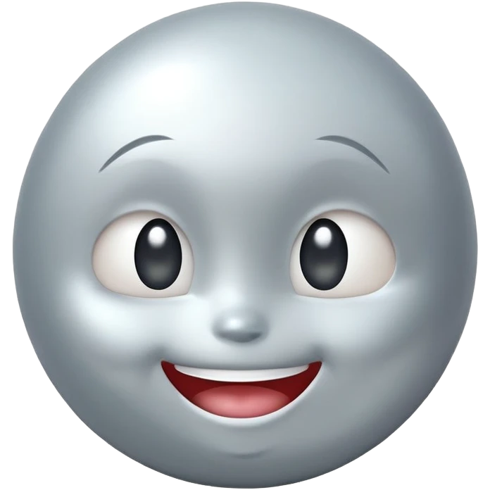 Pearl with happy face emoji