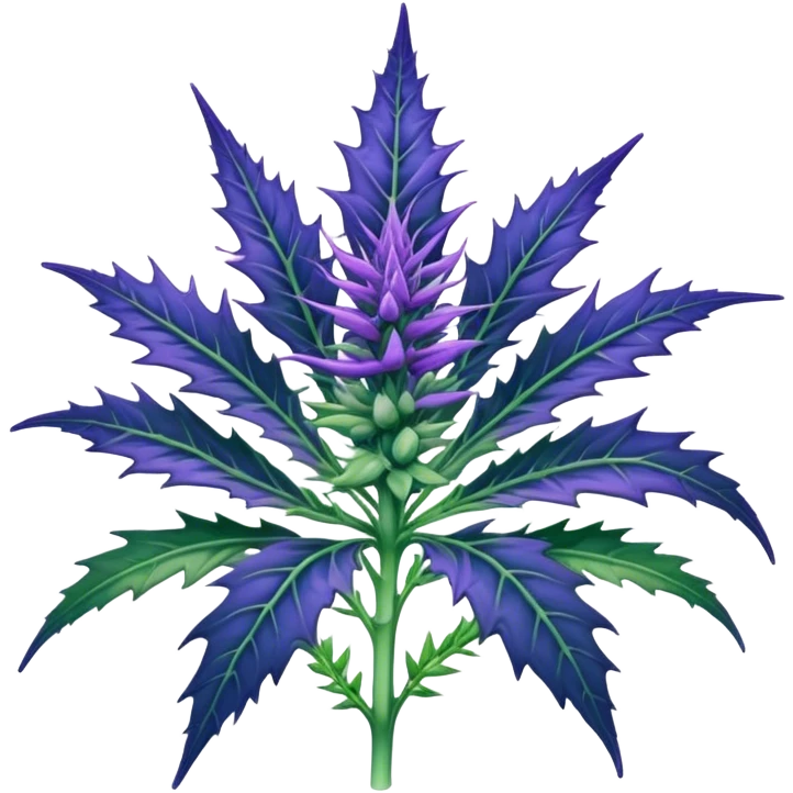 indigo weed emoji
