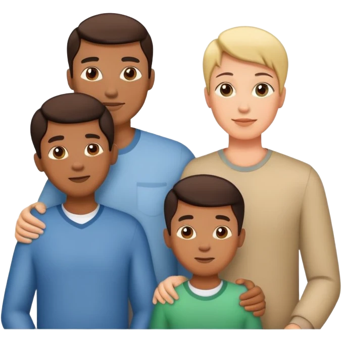 dad, mom and 2 sons emoji