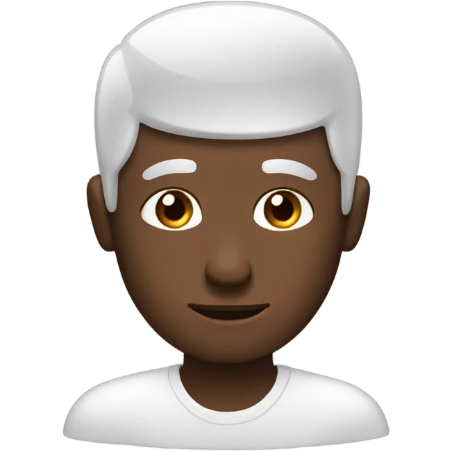 Light-eyed dark-skinned white man making coffee emoji