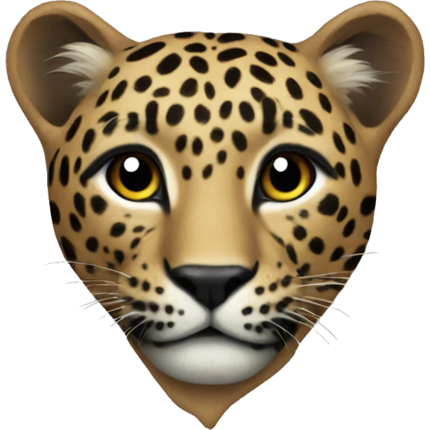 Leopard heart emoji
