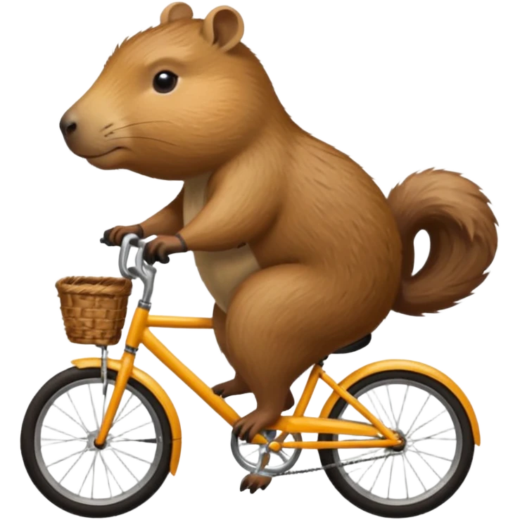 capibara on a bike emoji