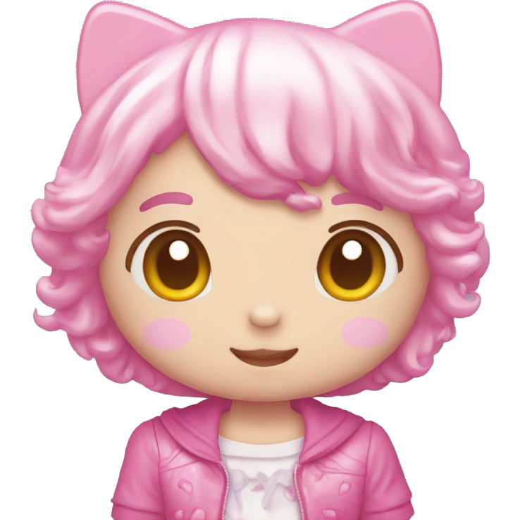 Hello Kitty  con cara enamorada emoji