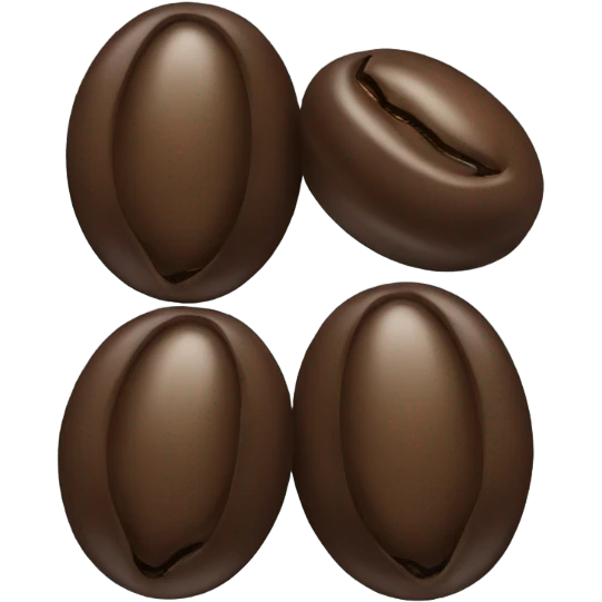 three espresso beans emoji
