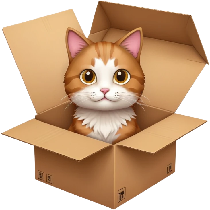 Cat in box emoji