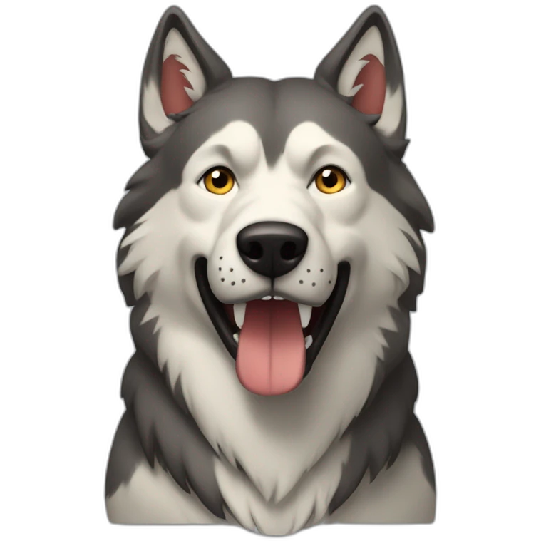 perro lobo emoji