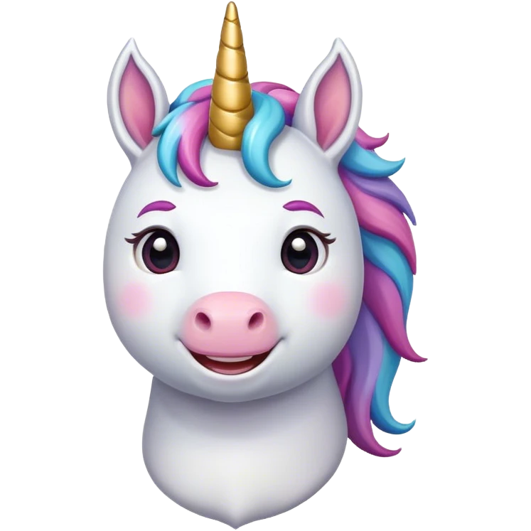 unicorn smiling emoji