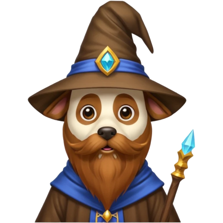 Dog wizard emoji
