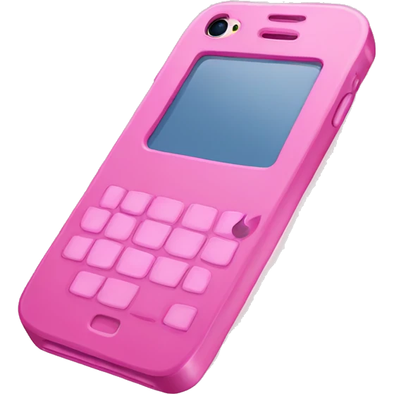 Pink iPhone 16 emoji