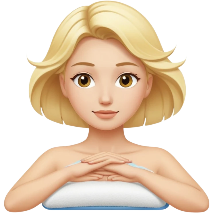 blonde emoji woman getting massage  emoji