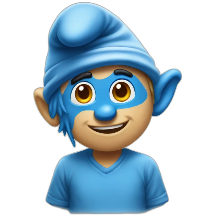Smurf emoji