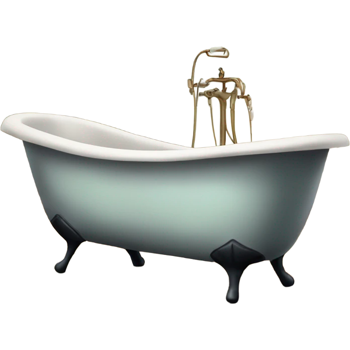 Old fashioned bathtub emoji