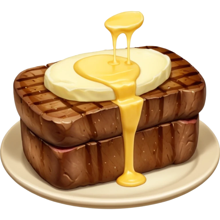 butter on steak with patato emoji