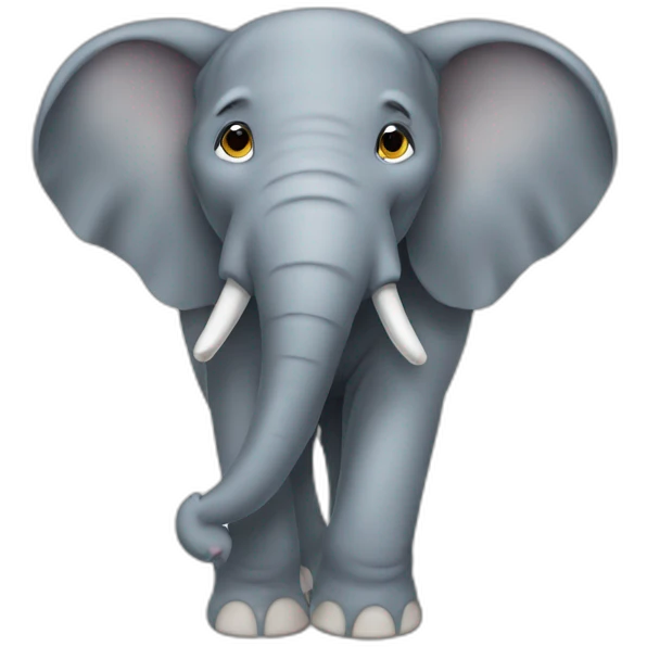 Elephant cartoon emoji