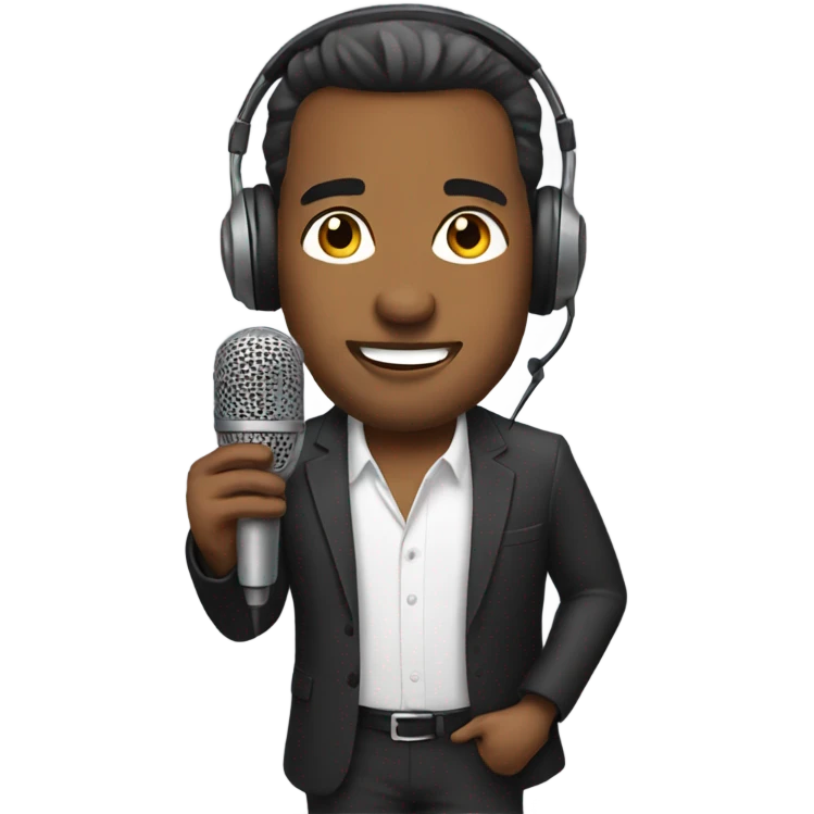 Radio show host emoji