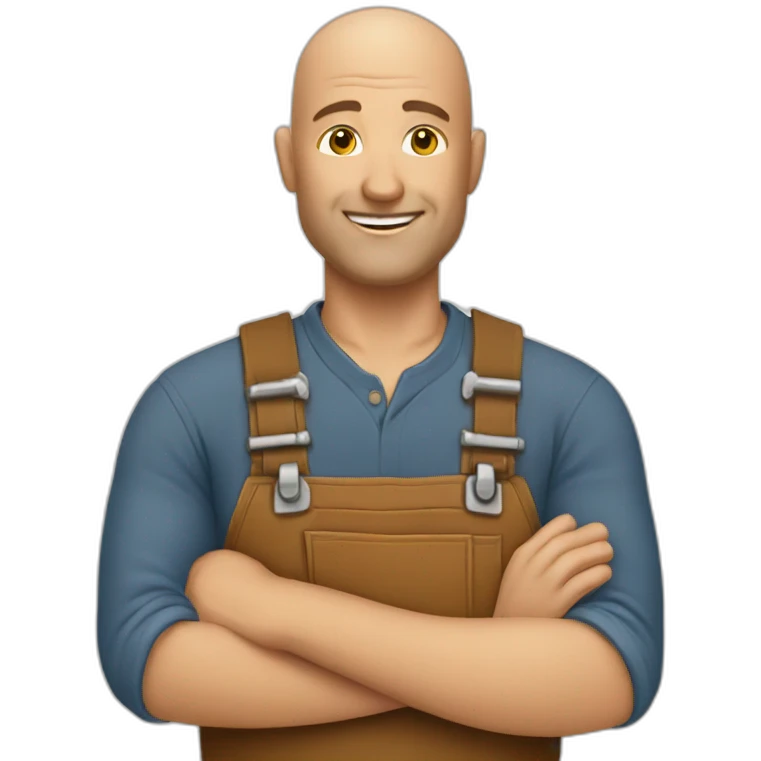bald woodworker emoji