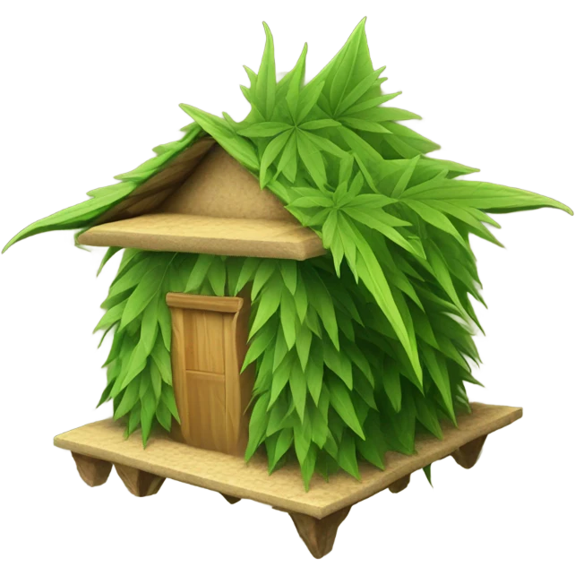 thai hut cannabis leaf roof mapbox map icon emoji