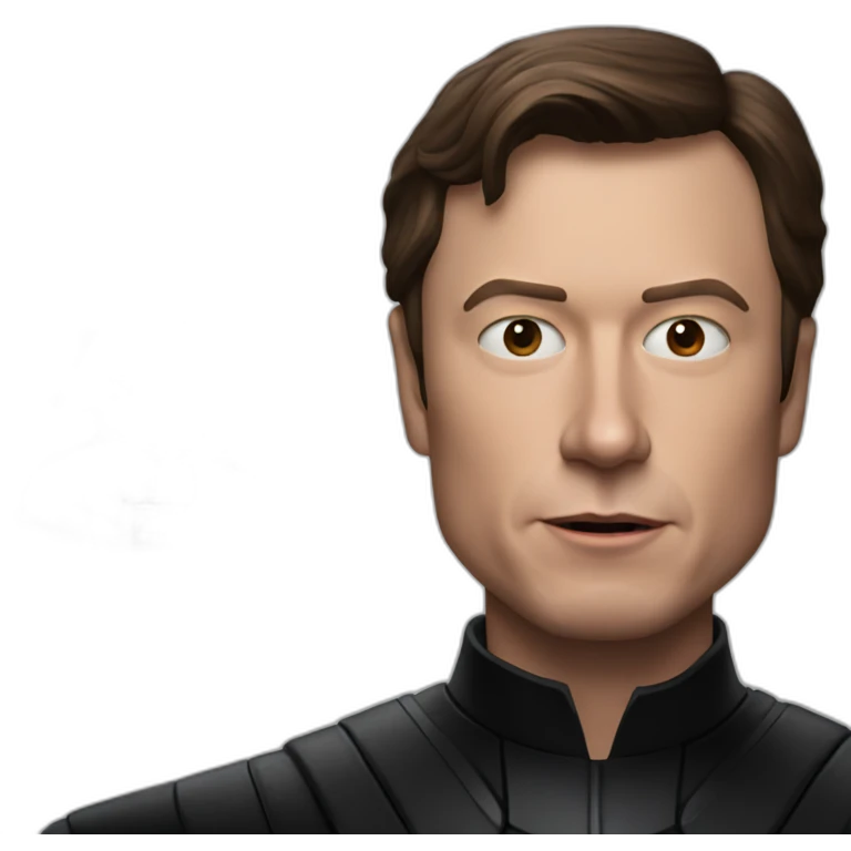 darth vader with the face of elon musk emoji
