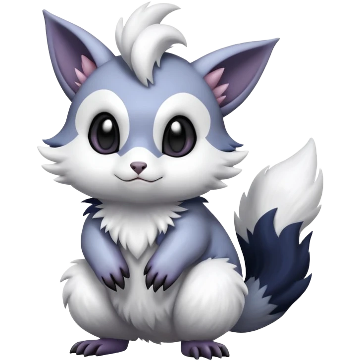 Shiny Furret-Absol-Noibat-Hybrid (Full body) emoji