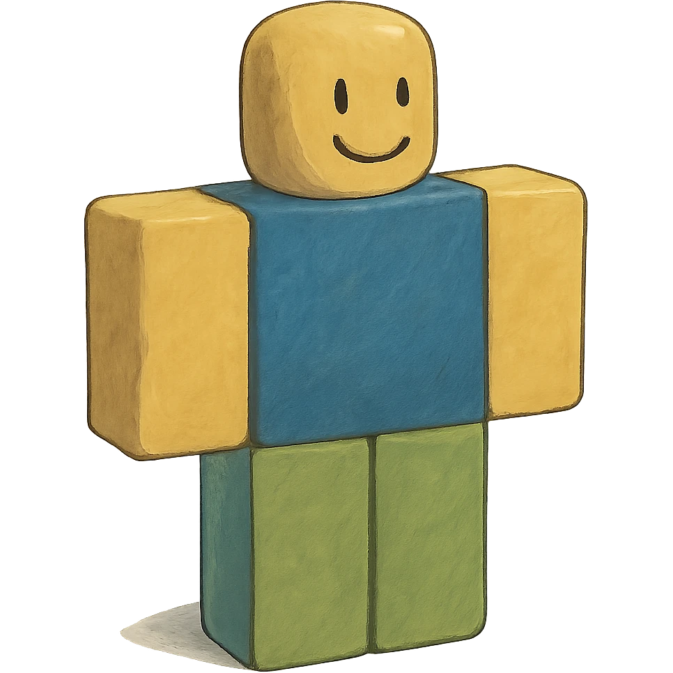 classic Roblox Noob character emoji